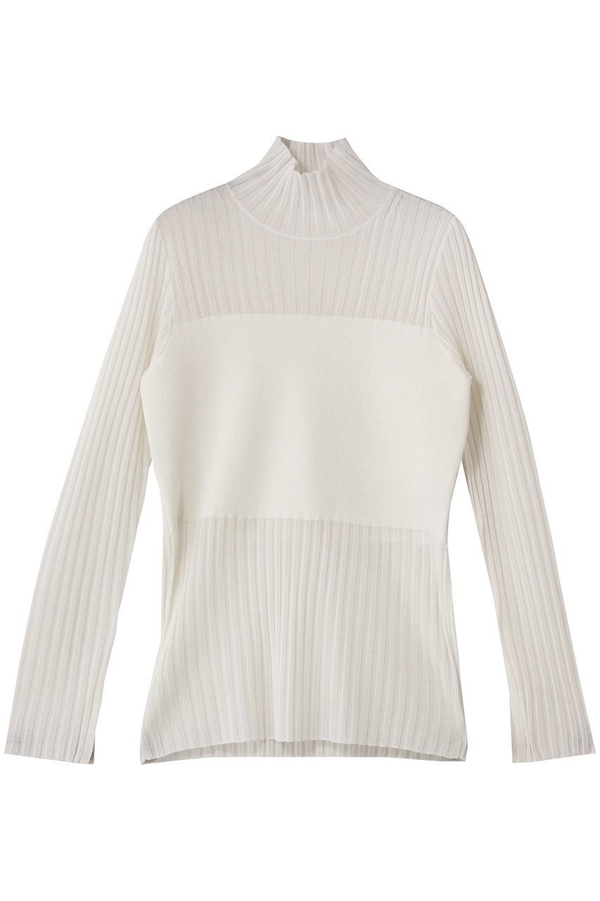 【アンクレイヴ/uncrave】のシアーニット コンビトップス インテリア・キッズ・メンズ・レディースファッション・服の通販 founy(ファニー) 　ファッション　Fashion　レディースファッション　Fashion for Women　トップス・カットソー　Cut & Sew Tops　ニット　Knit Tops & Sweaters　カジュアルプルオーバー・ニットトップス　Pullovers & Knit Tops / Casual Pullovers　シアー　Sheer, See-Through　タートル　Turtleneck, Turtle Collar　トレンド　Trend, Trending Now　ビスチェ　Bustier, Corset Top　オフ|ID: prp329100004636021 ipo3291000000035625536