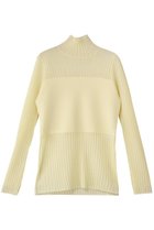 【アンクレイヴ/uncrave】のシアーニット コンビトップス 人気、トレンドファッション・服の通販 founy(ファニー) ファッション Fashion レディースファッション Fashion for Women トップス・カットソー Cut & Sew Tops ニット Knit Tops & Sweaters カジュアルプルオーバー・ニットトップス Pullovers & Knit Tops / Casual Pullovers シアー Sheer, See-Through タートル Turtleneck, Turtle Collar トレンド Trend, Trending Now ビスチェ Bustier, Corset Top thumbnail クリームイエロー|ID: prp329100004636021 ipo3291000000035625537