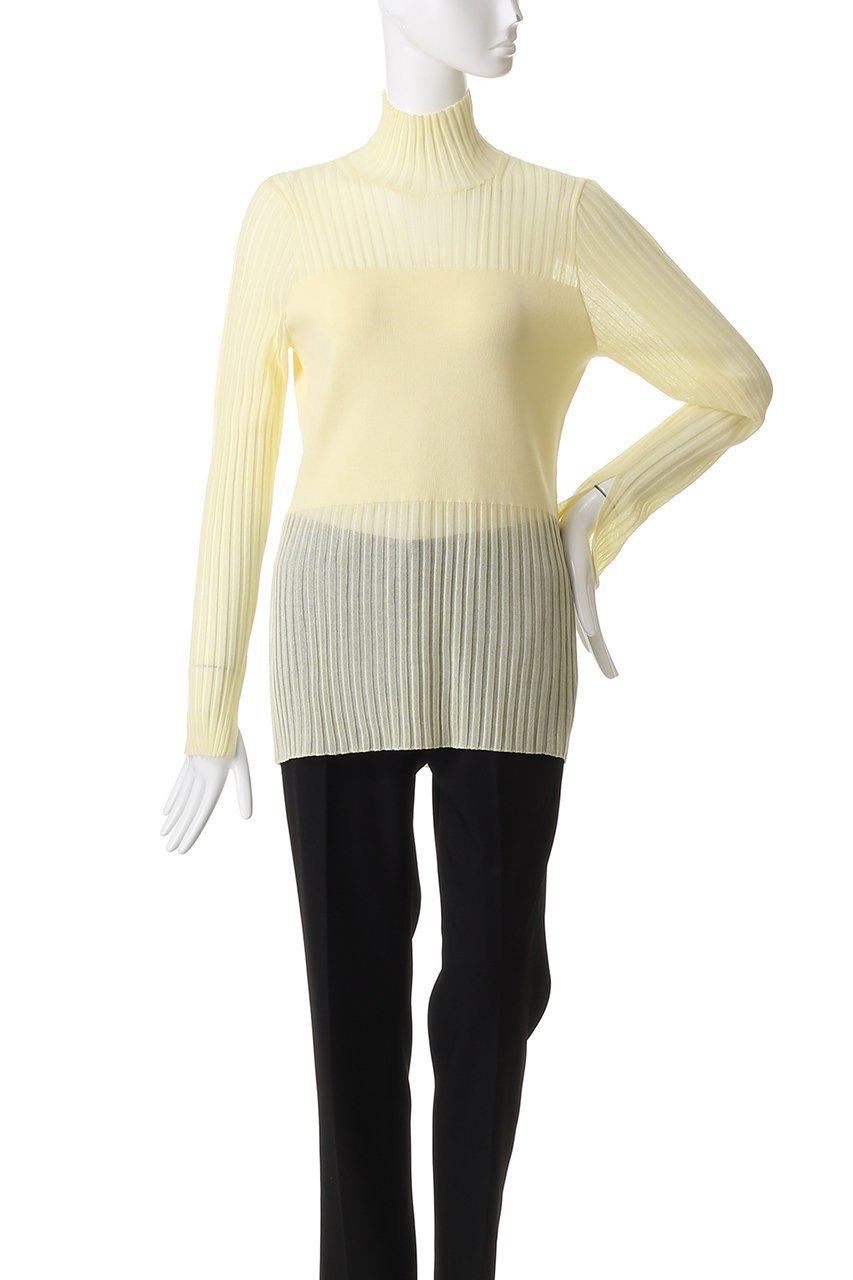 【アンクレイヴ/uncrave】のシアーニット コンビトップス 人気、トレンドファッション・服の通販 founy(ファニー) 　ファッション　Fashion　レディースファッション　Fashion for Women　トップス・カットソー　Cut & Sew Tops　ニット　Knit Tops & Sweaters　カジュアルプルオーバー・ニットトップス　Pullovers & Knit Tops / Casual Pullovers　シアー　Sheer, See-Through　タートル　Turtleneck, Turtle Collar　トレンド　Trend, Trending Now　ビスチェ　Bustier, Corset Top　other-2|ID: prp329100004636021 ipo3291000000035625540