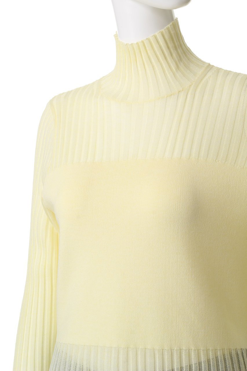 【アンクレイヴ/uncrave】のシアーニット コンビトップス 人気、トレンドファッション・服の通販 founy(ファニー) 　ファッション　Fashion　レディースファッション　Fashion for Women　トップス・カットソー　Cut & Sew Tops　ニット　Knit Tops & Sweaters　カジュアルプルオーバー・ニットトップス　Pullovers & Knit Tops / Casual Pullovers　シアー　Sheer, See-Through　タートル　Turtleneck, Turtle Collar　トレンド　Trend, Trending Now　ビスチェ　Bustier, Corset Top　other-5|ID: prp329100004636021 ipo3291000000035625543