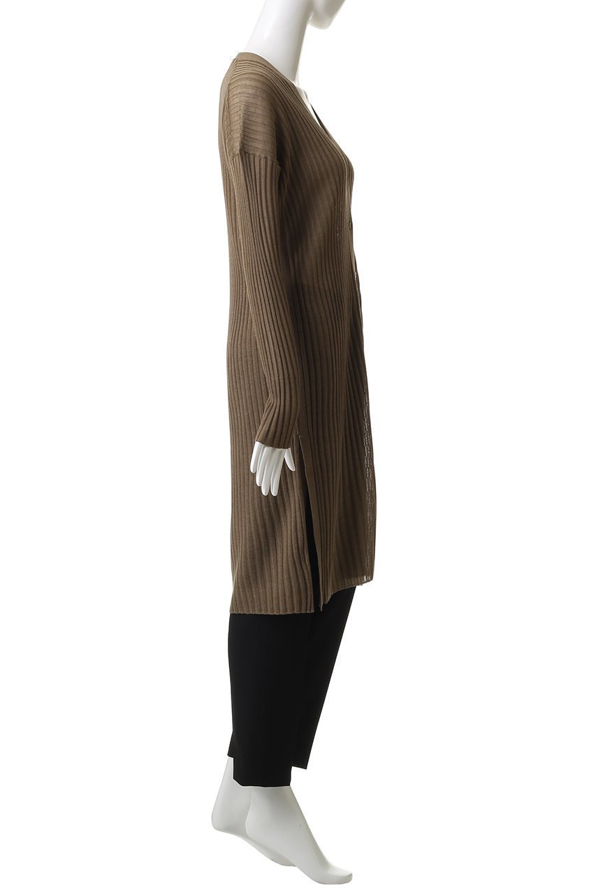 【アンクレイヴ/uncrave】のシアーニット リブロングカーディガン 人気、トレンドファッション・服の通販 founy(ファニー) 　ファッション　Fashion　レディースファッション　Fashion for Women　トップス・カットソー　Cut & Sew Tops　ニット　Knit Tops & Sweaters　カーディガン・羽織り　Layered Style Cardigans　カーディガン　Cardigan, Knitwear　シアー　Sheer, See-Through　シンプル　Simple, Minimal　ロング　Long, Long-Length　ワイドリブ　Wide Rib, Wide Ribbed Knit　other-6|ID: prp329100004636022 ipo3291000000033603295