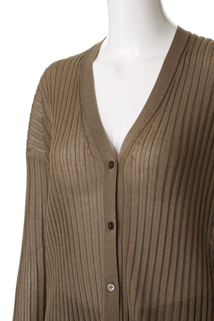 【アンクレイヴ/uncrave】のシアーニット リブロングカーディガン 人気、トレンドファッション・服の通販 founy(ファニー) 　ファッション　Fashion　レディースファッション　Fashion for Women　トップス・カットソー　Cut & Sew Tops　ニット　Knit Tops & Sweaters　カーディガン・羽織り　Layered Style Cardigans　カーディガン　Cardigan, Knitwear　シアー　Sheer, See-Through　シンプル　Simple, Minimal　ロング　Long, Long-Length　ワイドリブ　Wide Rib, Wide Ribbed Knit　other-5|ID: prp329100004636022 ipo3291000000035597899