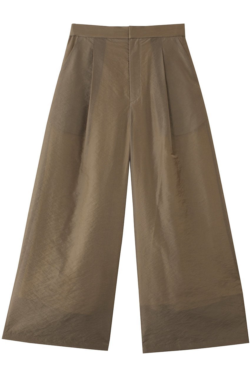 【アンクレイヴ/uncrave】のシアーオーガンジー ワイドパンツ インテリア・キッズ・メンズ・レディースファッション・服の通販 founy(ファニー) 　ファッション　Fashion　レディースファッション　Fashion for Women　パンツ　Pants & Trousers　エアリー　Airy Texture　シアー　Sheer, See-Through　シンプル　Simple, Minimal　ブライト　Bright, Shiny　ワイド　Wide, Wide Fit　エレガント 上品　Elegant　楽ちん　Easy Fit, Comfortable　カーキベージュ|ID: prp329100004636025 ipo3291000000036763578