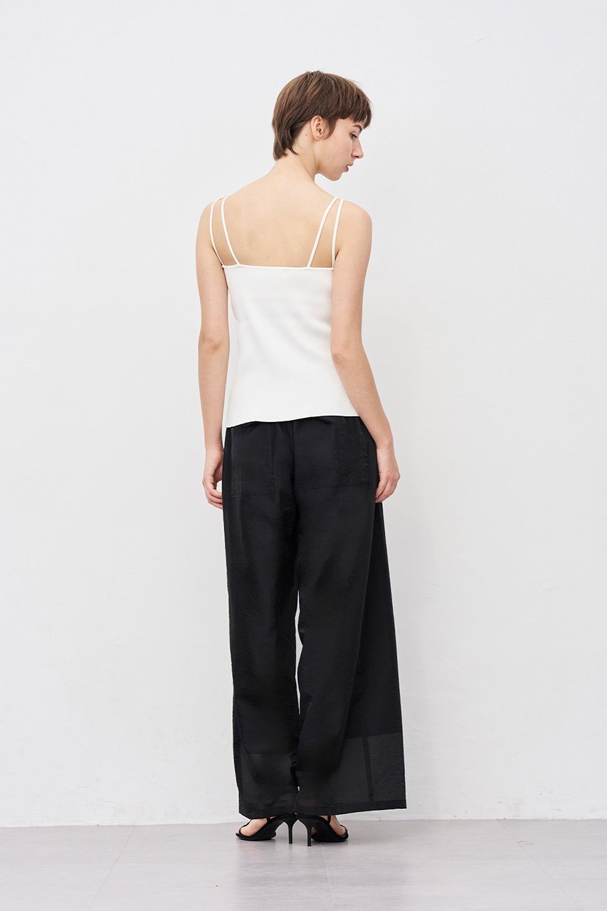 【アンクレイヴ/uncrave】のシアーオーガンジー ワイドパンツ 人気、トレンドファッション・服の通販 founy(ファニー) 　ファッション　Fashion　レディースファッション　Fashion for Women　パンツ　Pants & Trousers　エアリー　Airy Texture　シアー　Sheer, See-Through　シンプル　Simple, Minimal　ブライト　Bright, Shiny　ワイド　Wide, Wide Fit　エレガント 上品　Elegant　楽ちん　Easy Fit, Comfortable　other-8|ID: prp329100004636025 ipo3291000000036763595