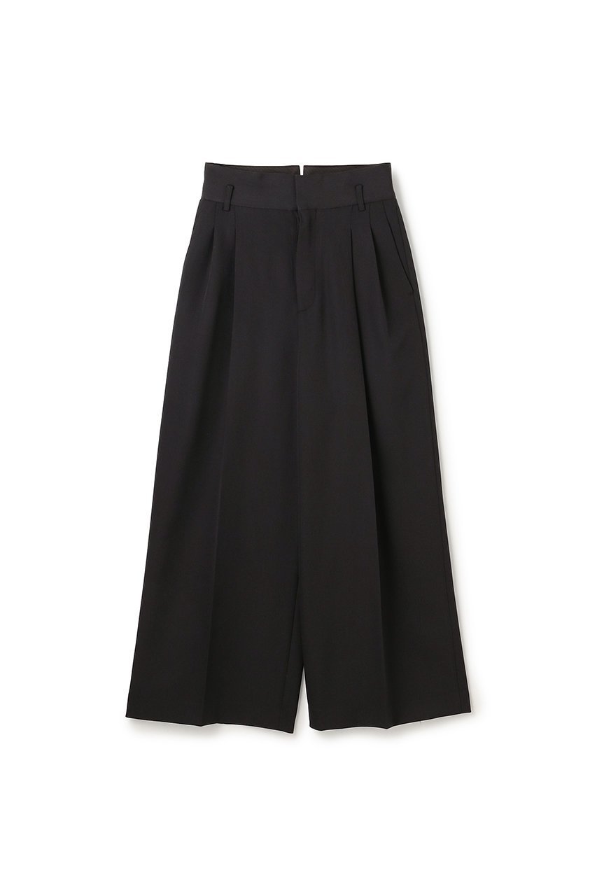 【アンクレイヴ/uncrave】のTWドビードスキン ワイドトラウザー インテリア・キッズ・メンズ・レディースファッション・服の通販 founy(ファニー) 　ファッション　Fashion　レディースファッション　Fashion for Women　パンツ　Pants & Trousers　ストレッチ　Stretch, Stretchy Fabric　フロント　Front, Front Design　ベーシック　Basic, Essential　エレガント 上品　Elegant　再入荷　Restock / Back in Stock　ブラック|ID: prp329100004636026 ipo3291000000034778686