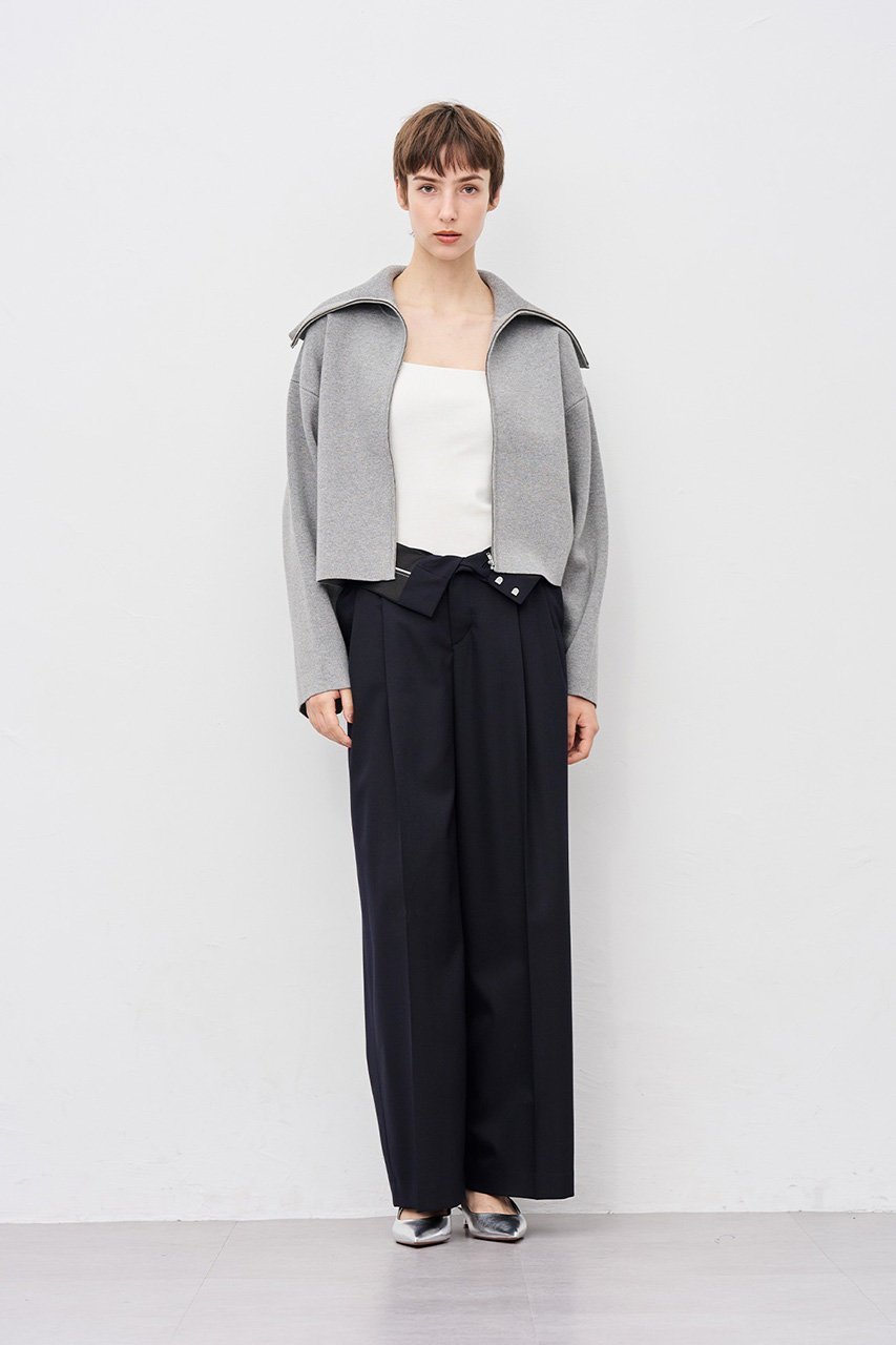 【アンクレイヴ/uncrave】のTWドビードスキン ワイドトラウザー 人気、トレンドファッション・服の通販 founy(ファニー) 　ファッション　Fashion　レディースファッション　Fashion for Women　パンツ　Pants & Trousers　ストレッチ　Stretch, Stretchy Fabric　フロント　Front, Front Design　ベーシック　Basic, Essential　エレガント 上品　Elegant　再入荷　Restock / Back in Stock　other-7|ID: prp329100004636026 ipo3291000000034778694