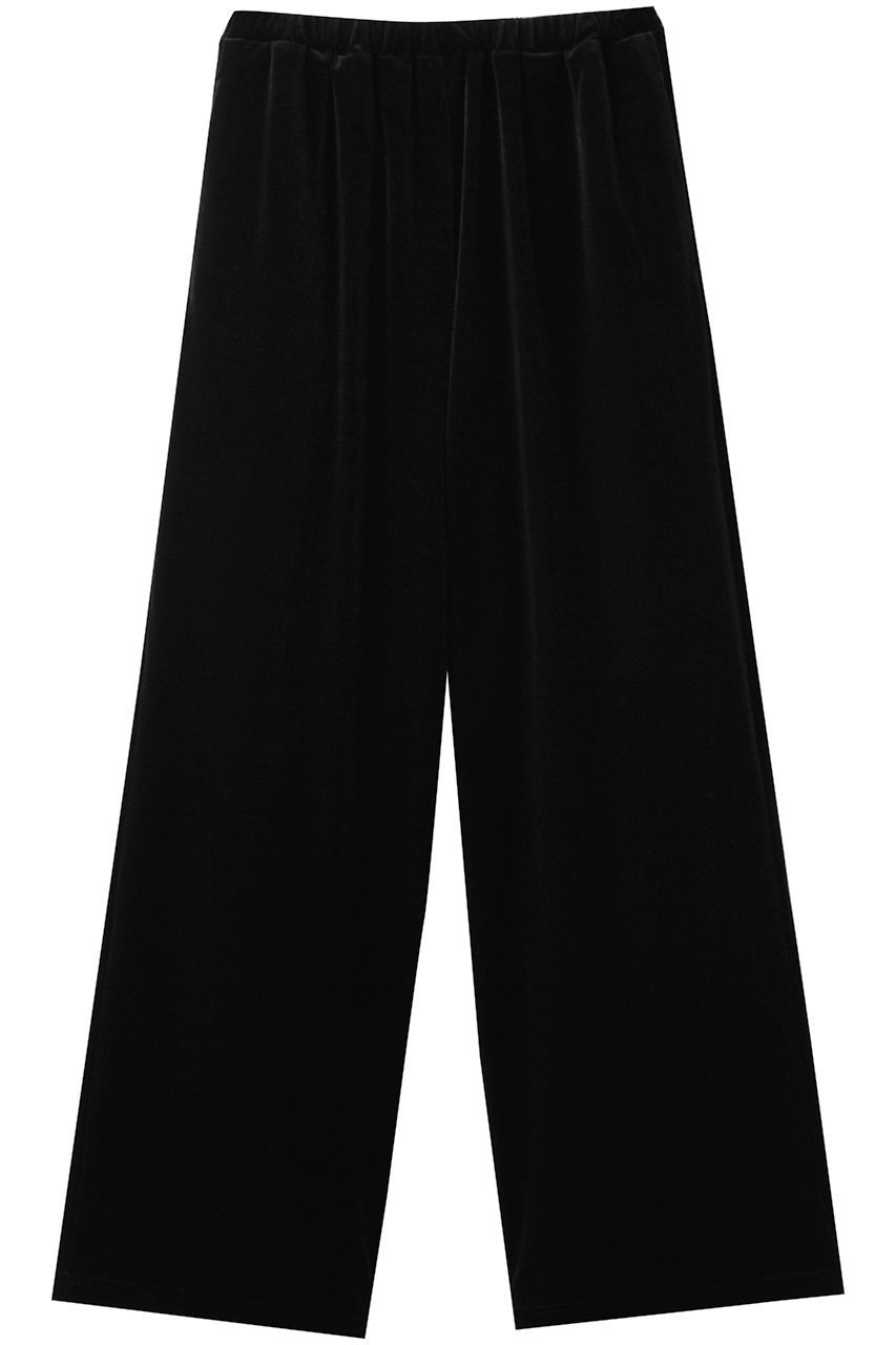 【ハー/HER.】のベロアリラックスパンツ インテリア・キッズ・メンズ・レディースファッション・服の通販 founy(ファニー) 　ファッション　Fashion　レディースファッション　Fashion for Women　パンツ　Pants & Trousers　ストレート　Straight, Straight Cut　ベロア　Velour, Soft Velvet　ワイド　Wide, Wide Fit　エレガント 上品　Elegant　冬　Winter / This Winter　夏　Summer　定番　Standard, Basic Item　A/W・秋冬　Autumn/Winter　ブラック|ID: prp329100004636028 ipo3291000000035651709