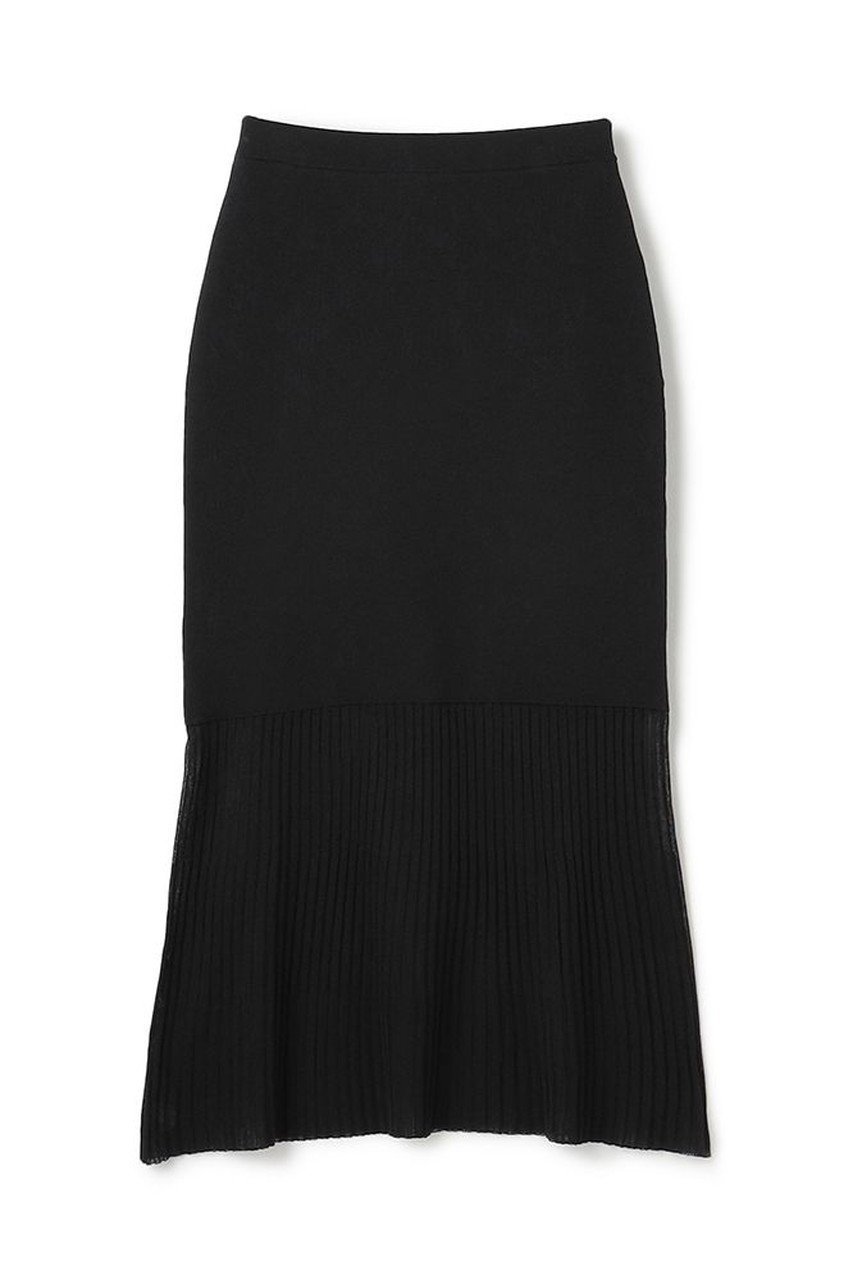 【アンクレイヴ/uncrave】の【8/13 12:00販売開始】シアーニット コンビスカート インテリア・キッズ・メンズ・レディースファッション・服の通販 founy(ファニー) 　ファッション　Fashion　レディースファッション　Fashion for Women　スカート　Skirts　ロングスカート　Long Skirts / Maxi & Midi Skirts　2025年　2025　2025-2026秋冬・A/W　Autumn/Winter 2025–26 AW25–26　コンビ　Combo, Combination Style　シアー　Sheer, See-Through　フィット　Fit, Slim Fit　フレア　Flare, Flared　ロング　Long, Long-Length　ワイドリブ　Wide Rib, Wide Ribbed Knit　A/W・秋冬　Autumn/Winter　ブラック|ID: prp329100004636032 ipo3291000000033394159