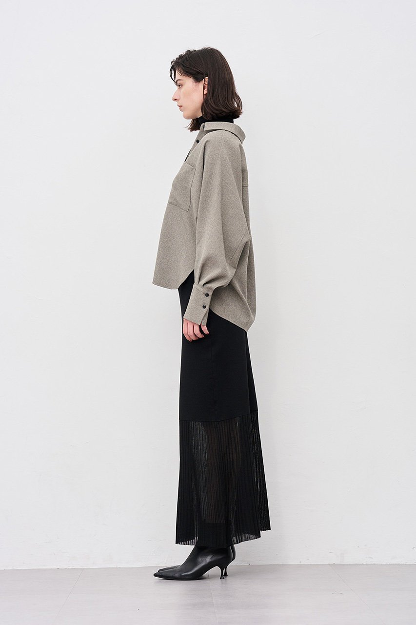 【アンクレイヴ/uncrave】の【8/13 12:00販売開始】シアーニット コンビスカート 人気、トレンドファッション・服の通販 founy(ファニー) 　ファッション　Fashion　レディースファッション　Fashion for Women　スカート　Skirts　ロングスカート　Long Skirts / Maxi & Midi Skirts　2025年　2025　2025-2026秋冬・A/W　Autumn/Winter 2025–26 AW25–26　コンビ　Combo, Combination Style　シアー　Sheer, See-Through　フィット　Fit, Slim Fit　フレア　Flare, Flared　ロング　Long, Long-Length　ワイドリブ　Wide Rib, Wide Ribbed Knit　A/W・秋冬　Autumn/Winter　other-6|ID: prp329100004636032 ipo3291000000033394164