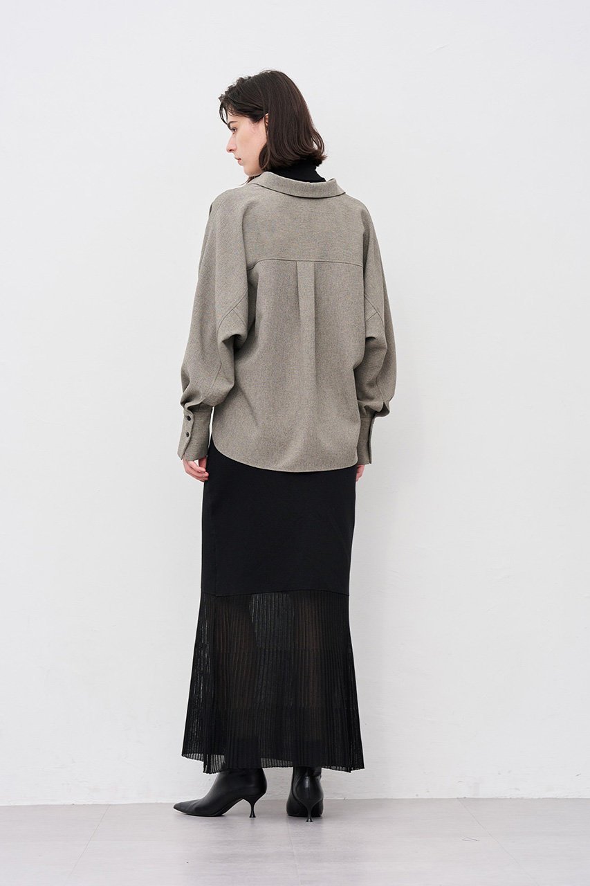 【アンクレイヴ/uncrave】の【8/13 12:00販売開始】シアーニット コンビスカート 人気、トレンドファッション・服の通販 founy(ファニー) 　ファッション　Fashion　レディースファッション　Fashion for Women　スカート　Skirts　ロングスカート　Long Skirts / Maxi & Midi Skirts　2025年　2025　2025-2026秋冬・A/W　Autumn/Winter 2025–26 AW25–26　コンビ　Combo, Combination Style　シアー　Sheer, See-Through　フィット　Fit, Slim Fit　フレア　Flare, Flared　ロング　Long, Long-Length　ワイドリブ　Wide Rib, Wide Ribbed Knit　A/W・秋冬　Autumn/Winter　other-7|ID: prp329100004636032 ipo3291000000033394166