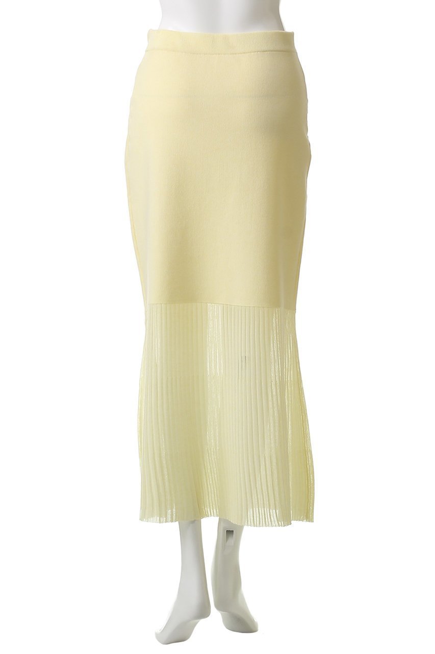 【アンクレイヴ/uncrave】のシアーニット コンビスカート 人気、トレンドファッション・服の通販 founy(ファニー) ファッション Fashion レディースファッション Fashion for Women スカート Skirts ロングスカート Long Skirts / Maxi & Midi Skirts コンビ Combo, Combination Style シアー Sheer, See-Through フィット Fit, Slim Fit フレア Flare, Flared ロング Long, Long-Length ワイドリブ Wide Rib, Wide Ribbed Knit other-4|ID: prp329100004636032 ipo3291000000035684534