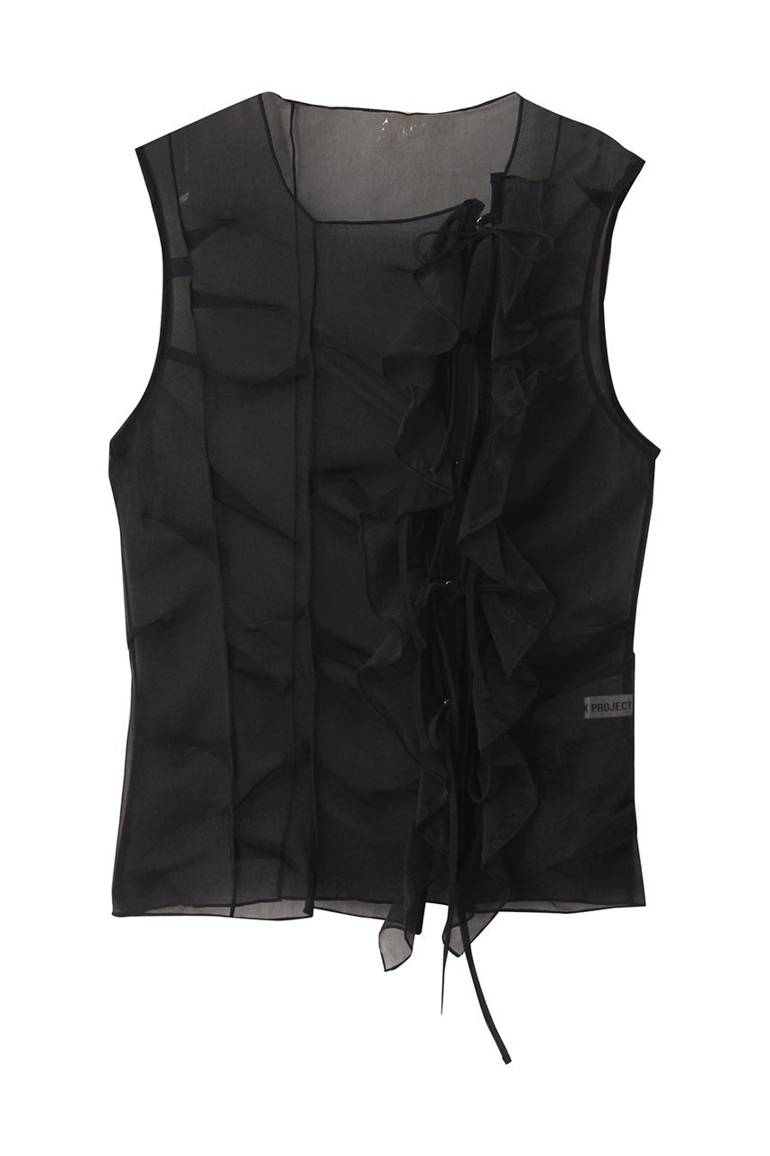 【プランク プロジェクト/PRANK PROJECT】のランダムタックシアータンク / Random Tuck Shear Tank 人気、トレンドファッション・服の通販 founy(ファニー) 　ファッション　Fashion　レディースファッション　Fashion for Women　トップス・カットソー　Cut & Sew Tops　キャミソール&ノースリーブ　Camisoles & Sleeveless Tops　シャツ・ブラウス・オフィスカジュアル　Elegant Blouses & Button-Ups　インナー　Innerwear　キャミソール　Camisole, Spaghetti Strap Top　タンク　Tank Top, Sleeveless Top　ノースリーブ　Sleeveless, No-Sleeve　メタル　Metal, Metal Parts　ランダム　Random, Irregular　再入荷　Restock / Back in Stock　 other-1|ID: prp329100004636048 ipo3291000000033394345