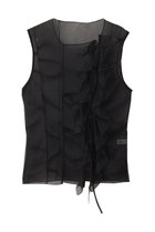 【プランク プロジェクト/PRANK PROJECT】のランダムタックシアータンク / Random Tuck Shear Tank 人気、トレンドファッション・服の通販 founy(ファニー) ファッション Fashion レディースファッション Fashion for Women トップス・カットソー Cut & Sew Tops キャミソール&ノースリーブ Camisoles & Sleeveless Tops シャツ・ブラウス・オフィスカジュアル Elegant Blouses & Button-Ups インナー Innerwear キャミソール Camisole, Spaghetti Strap Top タンク Tank Top, Sleeveless Top ノースリーブ Sleeveless, No-Sleeve メタル Metal, Metal Parts ランダム Random, Irregular 再入荷 Restock / Back in Stock thumbnail BLK(ブラック)|ID: prp329100004636048 ipo3291000000033394346