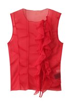 【プランク プロジェクト/PRANK PROJECT】のランダムタックシアータンク / Random Tuck Shear Tank 人気、トレンドファッション・服の通販 founy(ファニー) ファッション Fashion レディースファッション Fashion for Women トップス・カットソー Cut & Sew Tops キャミソール&ノースリーブ Camisoles & Sleeveless Tops シャツ・ブラウス・オフィスカジュアル Elegant Blouses & Button-Ups インナー Innerwear キャミソール Camisole, Spaghetti Strap Top タンク Tank Top, Sleeveless Top ノースリーブ Sleeveless, No-Sleeve メタル Metal, Metal Parts ランダム Random, Irregular 再入荷 Restock / Back in Stock thumbnail RED(レッド)|ID: prp329100004636048 ipo3291000000033394348
