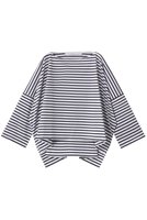 【プルミエ アロンディスモン/1er Arrondissement】の【別注】【COGTHEBIGSMOKE】“ANNA TOP”ボーダートップス 人気、トレンドファッション・服の通販 founy(ファニー) ファッション Fashion レディースファッション Fashion for Women トップス・カットソー Cut & Sew Tops シャツ・ブラウス・オフィスカジュアル Elegant Blouses & Button-Ups ロングTシャツ・Tシャツ Longline T-Shirts & Tees カットソー・ベーシックTシャツ Cut-and-Sewn Tops / Stretch Tees & Basics コレクション Collection, Seasonal Line スリーブ Sleeve, Long Sleeve / Short Sleeve トレンド Trend, Trending Now 長袖 Long Sleeve, Full Sleeve ボーダー Border, Stripe 別注 Limited Edition, Custom Order リアル Real, Realistic ロング Long, Long-Length |ID:prp329100004636644