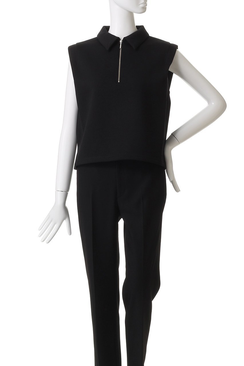【アルアバイル/allureville】のハーフZIP プルオーバー 人気、トレンドファッション・服の通販 founy(ファニー) 　ファッション　Fashion　レディースファッション　Fashion for Women　トップス・カットソー　Cut & Sew Tops　シャツ・ブラウス・オフィスカジュアル　Elegant Blouses & Button-Ups　ロングTシャツ・Tシャツ　Longline T-Shirts & Tees　カジュアルプルオーバー・ニットトップス　Pullovers & Knit Tops / Casual Pullovers　カットソー・ベーシックTシャツ　Cut-and-Sewn Tops / Stretch Tees & Basics　2025年　2025　2025-2026秋冬・A/W　Autumn/Winter 2025–26 AW25–26　インナー　Innerwear　ショート　Short, Short Length　シンプル　Simple, Minimal　ジップ　Zip, Zipper　スリーブ　Sleeve, Long Sleeve / Short Sleeve　ノースリーブ　Sleeveless, No-Sleeve　ハーフ　Half, Half-Length　エレガント 上品　Elegant　A/W・秋冬　Autumn/Winter　other-2|ID: prp329100004636647 ipo3291000000033407007