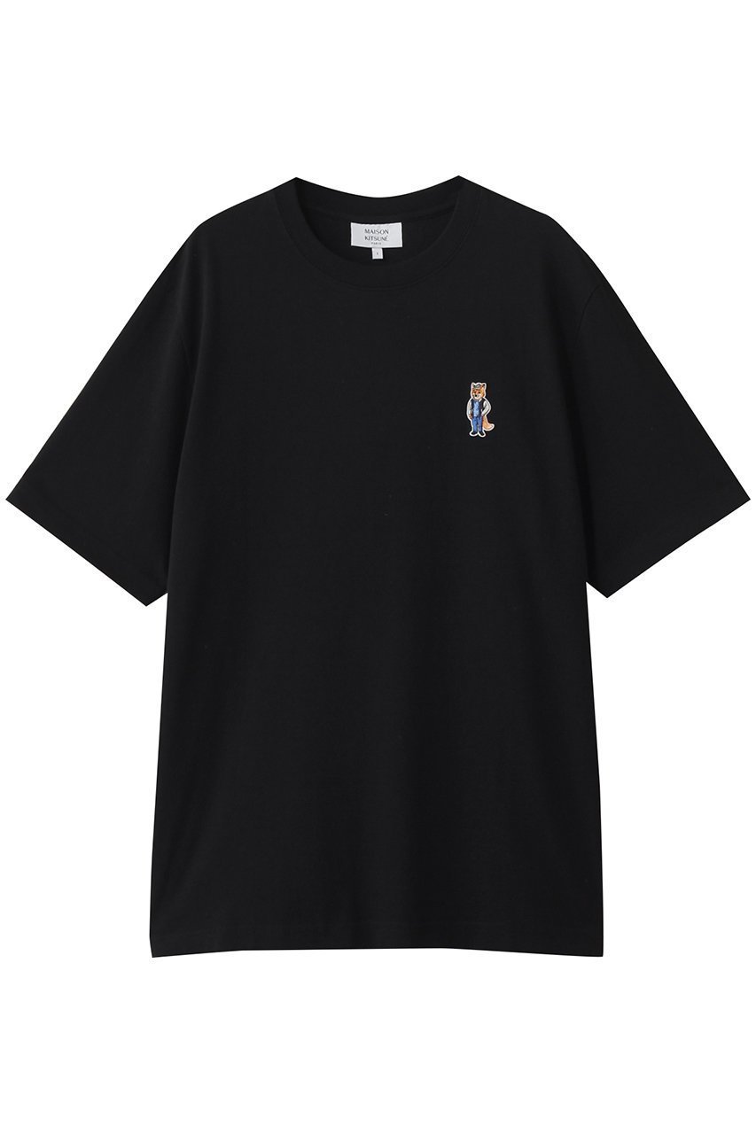 【メゾン キツネ/MAISON KITSUNE / MEN】の【MEN】DRESSED FOX コンフォート Tシャツ インテリア・キッズ・メンズ・レディースファッション・服の通販 founy(ファニー) 　ファッション　Fashion　メンズファッション　Fashion for Men　トップス・カットソー　Cut & Sew Tops　メンズシャツ　Shirts　2025年　2025　2025-2026秋冬・A/W　Autumn/Winter 2025–26 AW25–26　インナー　Innerwear　ショート　Short, Short Length　スリーブ　Sleeve, Long Sleeve / Short Sleeve　ハーフ　Half, Half-Length　パッチ　Patch, Appliqué　定番　Standard, Basic Item　A/W・秋冬　Autumn/Winter　ブラック|ID: prp329100004636651 ipo3291000000033407038