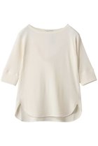 【ベイジ,/BEIGE,】の0813GLOBE(グローブ)/コットンリブ7分袖カットソー Ecru|ID:prp329100004636659