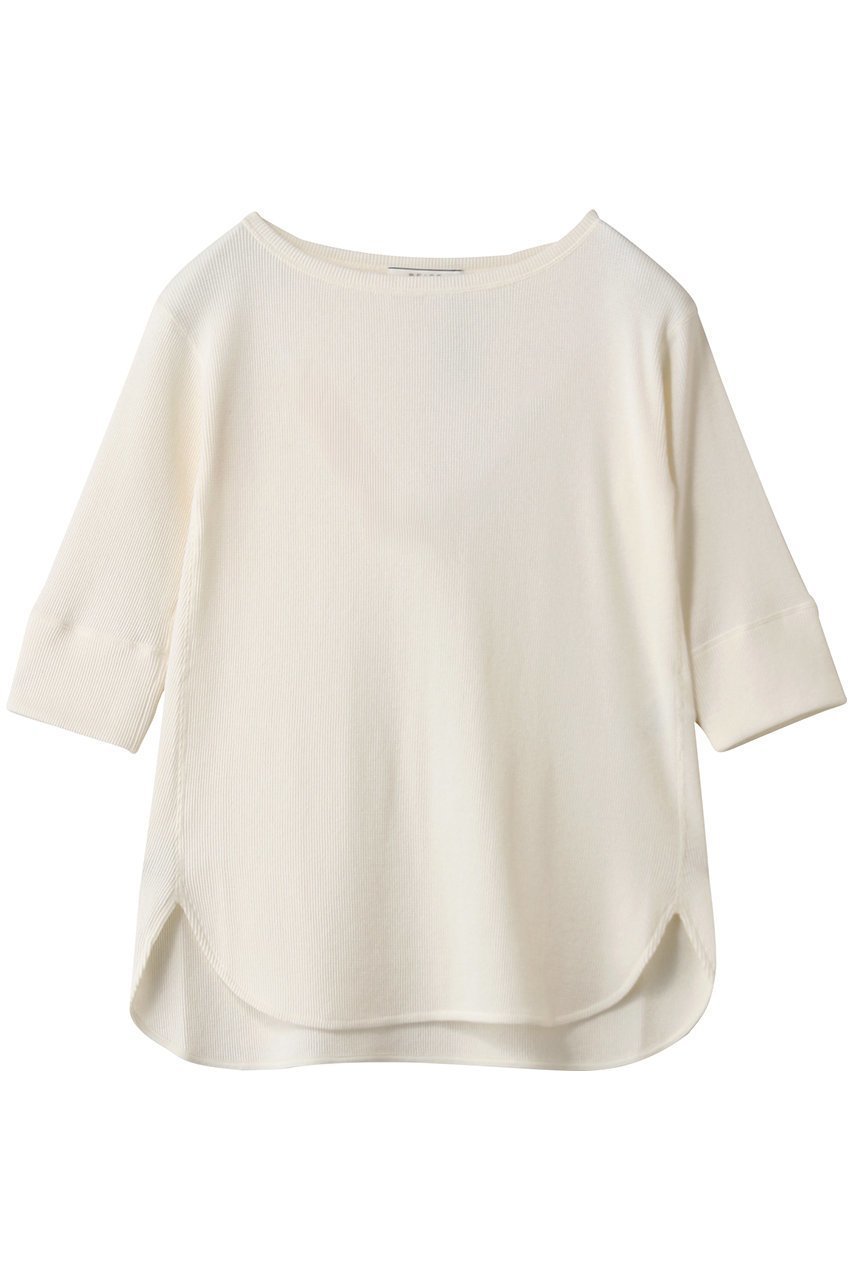 【ベイジ,/BEIGE,】の0813GLOBE(グローブ)/コットンリブ7分袖カットソー インテリア・キッズ・メンズ・レディースファッション・服の通販 founy(ファニー) 　ファッション　Fashion　レディースファッション　Fashion for Women　トップス・カットソー　Cut & Sew Tops　2025年　2025　2025-2026秋冬・A/W　Autumn/Winter 2025–26 AW25–26　カットソー　Cut and Sewn Top　シンプル　Simple, Minimal　スリーブ　Sleeve, Long Sleeve / Short Sleeve　ミックス　Mix, Mixed Style　ロング　Long, Long-Length　ワッフル　Waffle, Waffle Knit　A/W・秋冬　Autumn/Winter　Ecru|ID: prp329100004636659 ipo3291000000033407089
