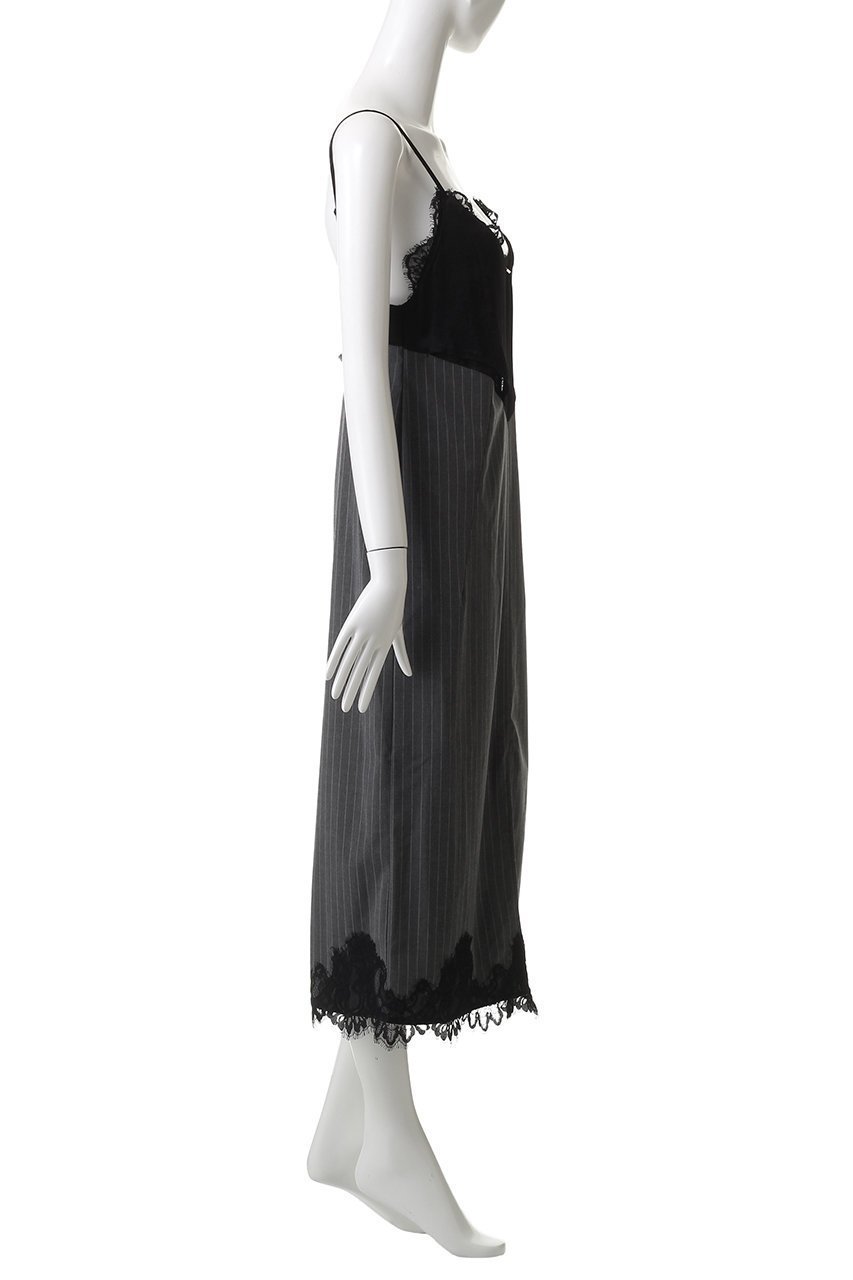 【プランク プロジェクト/PRANK PROJECT】のレースレイヤードキャミワンピース / Lace Layered Camisole Dress 人気、トレンドファッション・服の通販 founy(ファニー) 　ファッション　Fashion　レディースファッション　Fashion for Women　ワンピース　Dresses　フォーマル・パーティードレス・結婚式用ドレス　Elegant & Casual Dresses　キャミソールワンピース　Camisole Dresses　チュニック　Tunic Tops & Dresses　サテン　Satin, Glossy Fabric　スリット　Slit, Slit Detail　チュニック　Tunic, Long Top　ドッキング　Docking, Mixed Material　パーティ　Party, Party Style　フロント　Front, Front Design　ラップ　Wrap, Wrap Design　レース　Lace, Lace Fabric　ロング　Long, Long-Length　再入荷　Restock / Back in Stock　other-3|ID: prp329100004636667 ipo3291000000033407147