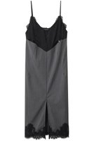 【プランク プロジェクト/PRANK PROJECT】のレースレイヤードキャミワンピース / Lace Layered Camisole Dress 人気、トレンドファッション・服の通販 founy(ファニー) ファッション Fashion レディースファッション Fashion for Women ワンピース Dresses フォーマル・パーティードレス・結婚式用ドレス Elegant & Casual Dresses キャミソールワンピース Camisole Dresses チュニック Tunic Tops & Dresses サテン Satin, Glossy Fabric スリット Slit, Slit Detail チュニック Tunic, Long Top ドッキング Docking, Mixed Material パーティ Party, Party Style フロント Front, Front Design ラップ Wrap, Wrap Design レース Lace, Lace Fabric ロング Long, Long-Length |ID:prp329100004636667