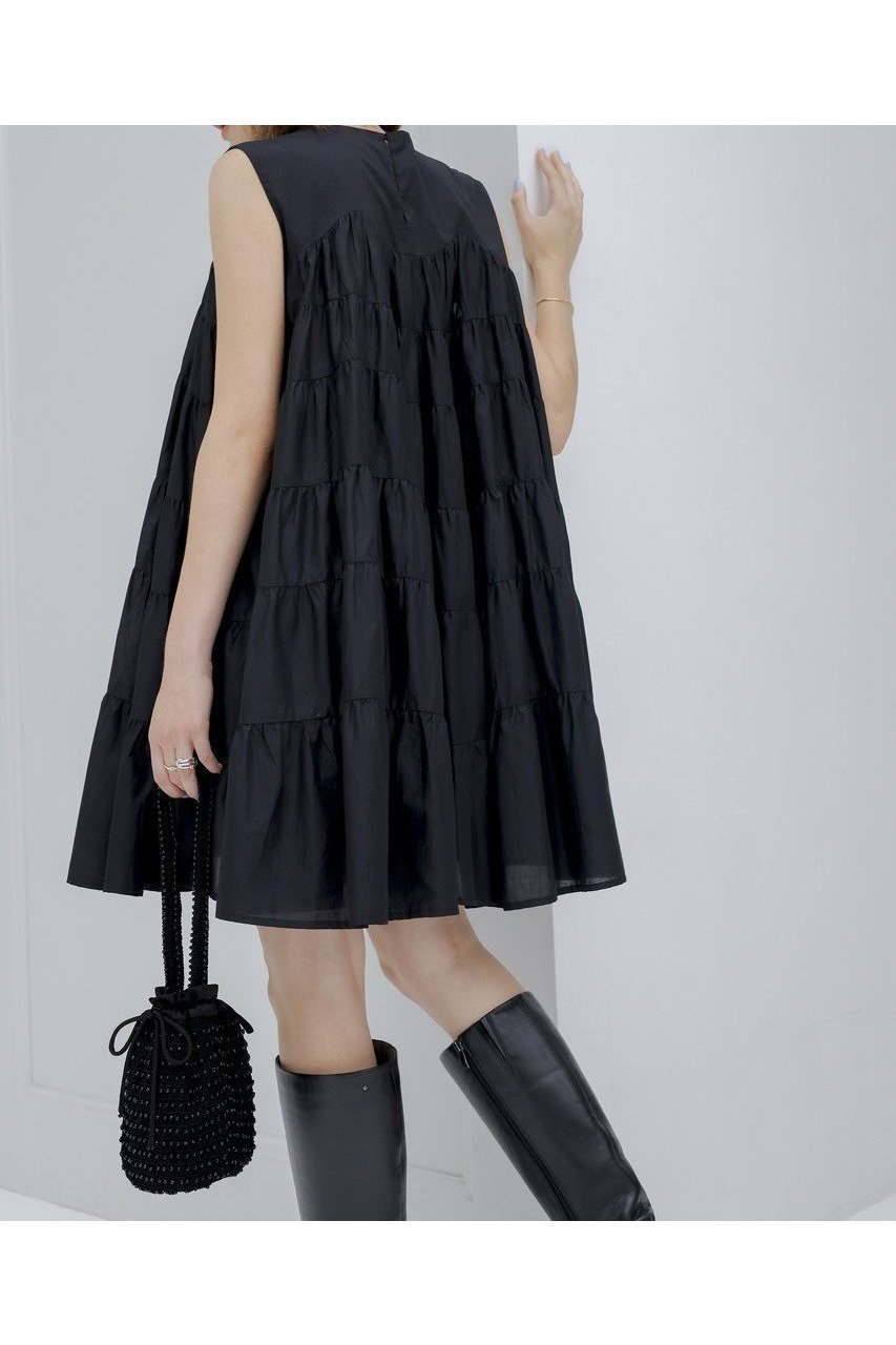 【マーレット/MERLETTE】のLANAI ノースリーブティアードミニドレス 人気、トレンドファッション・服の通販 founy(ファニー) 　ファッション　Fashion　レディースファッション　Fashion for Women　ワンピース　Dresses　フォーマル・パーティードレス・結婚式用ドレス　Elegant & Casual Dresses　チュニック　Tunic Tops & Dresses　2025年　2025　2025-2026秋冬・A/W　Autumn/Winter 2025–26 AW25–26　チュニック　Tunic, Long Top　ドレス　Dress, One-Piece　A/W・秋冬　Autumn/Winter　other-7|ID: prp329100004636669 ipo3291000000033407170