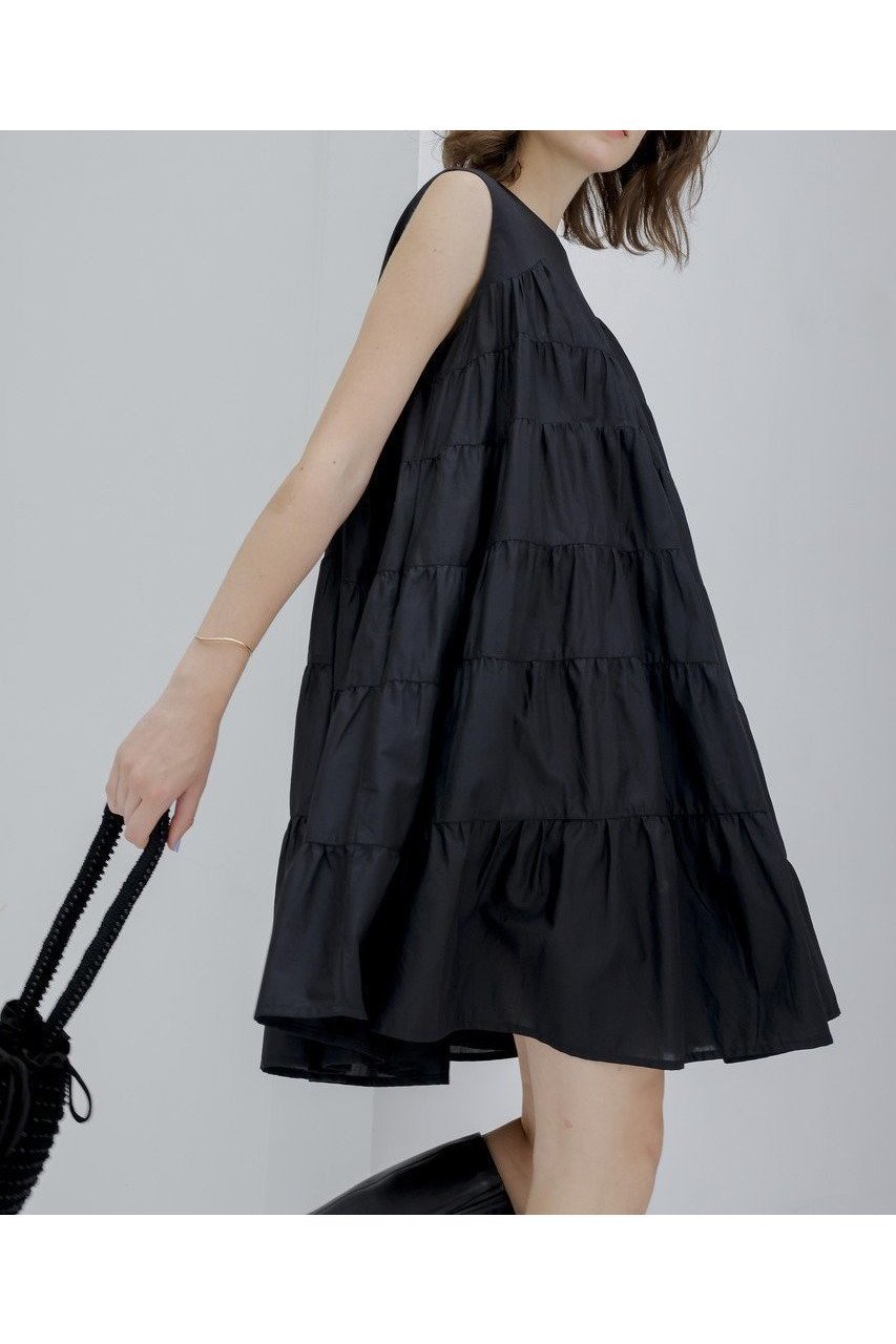 【マーレット/MERLETTE】のLANAI ノースリーブティアードミニドレス 人気、トレンドファッション・服の通販 founy(ファニー) 　ファッション　Fashion　レディースファッション　Fashion for Women　ワンピース　Dresses　フォーマル・パーティードレス・結婚式用ドレス　Elegant & Casual Dresses　チュニック　Tunic Tops & Dresses　2025年　2025　2025-2026秋冬・A/W　Autumn/Winter 2025–26 AW25–26　チュニック　Tunic, Long Top　ドレス　Dress, One-Piece　A/W・秋冬　Autumn/Winter　other-8|ID: prp329100004636669 ipo3291000000033407172