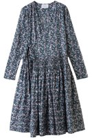 【マーレット/MERLETTE】のLILAS PRINT フラワープリント ローウエスト切替ギャザーラップドレス 人気、トレンドファッション・服の通販 founy(ファニー) ファッション Fashion レディースファッション Fashion for Women ワンピース Dresses フォーマル・パーティードレス・結婚式用ドレス Elegant & Casual Dresses チュニック Tunic Tops & Dresses ギャザー Gathered, Ruffled チュニック Tunic, Long Top ドレス Dress, One-Piece フラワー Flower, Floral プリント Print, Printed Pattern ラップ Wrap, Wrap Design リボン Ribbon, Bow 切替 Switching, Contrast Panel |ID:prp329100004636671