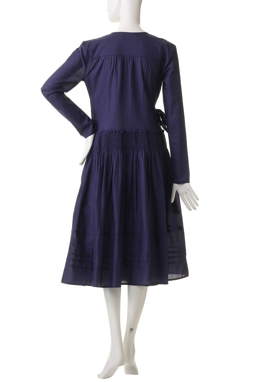 【マーレット/MERLETTE】のLILAS ローウエスト切替ギャザーラップドレス 人気、トレンドファッション・服の通販 founy(ファニー) 　ファッション　Fashion　レディースファッション　Fashion for Women　ワンピース　Dresses　フォーマル・パーティードレス・結婚式用ドレス　Elegant & Casual Dresses　チュニック　Tunic Tops & Dresses　2025年　2025　2025-2026秋冬・A/W　Autumn/Winter 2025–26 AW25–26　ギャザー　Gathered, Ruffled　スニーカー　Sneakers, Trainers　チュニック　Tunic, Long Top　ドレス　Dress, One-Piece　モダン　Modern, Contemporary　ラップ　Wrap, Wrap Design　切替　Switching, Contrast Panel　A/W・秋冬　Autumn/Winter　other-4|ID: prp329100004636673 ipo3291000000033407191