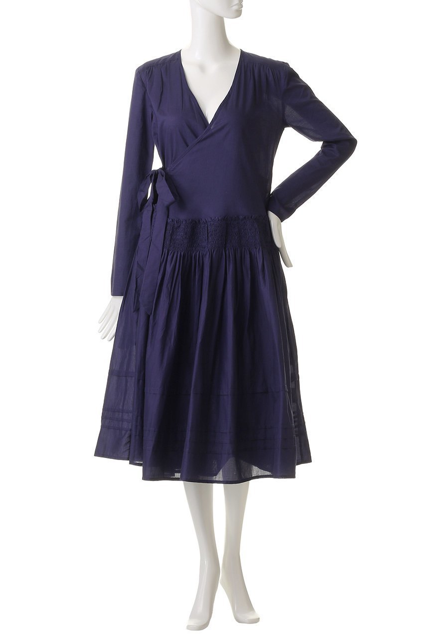 【マーレット/MERLETTE】のLILAS ローウエスト切替ギャザーラップドレス 人気、トレンドファッション・服の通販 founy(ファニー) 　ファッション　Fashion　レディースファッション　Fashion for Women　ワンピース　Dresses　フォーマル・パーティードレス・結婚式用ドレス　Elegant & Casual Dresses　チュニック　Tunic Tops & Dresses　ギャザー　Gathered, Ruffled　スニーカー　Sneakers, Trainers　チュニック　Tunic, Long Top　ドレス　Dress, One-Piece　モダン　Modern, Contemporary　ラップ　Wrap, Wrap Design　切替　Switching, Contrast Panel　other-2|ID: prp329100004636673 ipo3291000000035616058