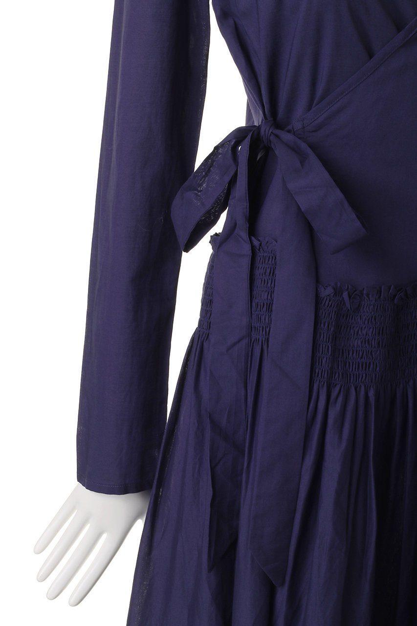 【マーレット/MERLETTE】のLILAS ローウエスト切替ギャザーラップドレス 人気、トレンドファッション・服の通販 founy(ファニー) 　ファッション　Fashion　レディースファッション　Fashion for Women　ワンピース　Dresses　フォーマル・パーティードレス・結婚式用ドレス　Elegant & Casual Dresses　チュニック　Tunic Tops & Dresses　ギャザー　Gathered, Ruffled　スニーカー　Sneakers, Trainers　チュニック　Tunic, Long Top　ドレス　Dress, One-Piece　モダン　Modern, Contemporary　ラップ　Wrap, Wrap Design　切替　Switching, Contrast Panel　other-5|ID: prp329100004636673 ipo3291000000035616063