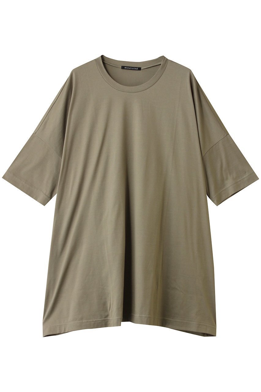 【ミズイロ インド/mizuiro ind】のwide c/neck tunic チュニック インテリア・キッズ・メンズ・レディースファッション・服の通販 founy(ファニー) 　ファッション　Fashion　レディースファッション　Fashion for Women　ワンピース　Dresses　チュニック　Tunic Tops & Dresses　チュニック　Tunic, Long Top　ヘムライン　Hemline, Bottom Cut　ワイド　Wide, Wide Fit　新作・新入荷　New Arrivals / New In　beige|ID: prp329100004636678 ipo3291000000033407218