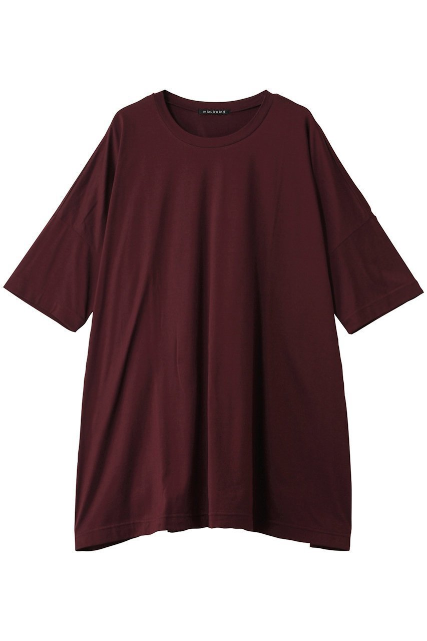 【ミズイロ インド/mizuiro ind】のwide c/neck tunic チュニック インテリア・キッズ・メンズ・レディースファッション・服の通販 founy(ファニー) 　ファッション　Fashion　レディースファッション　Fashion for Women　ワンピース　Dresses　チュニック　Tunic Tops & Dresses　チュニック　Tunic, Long Top　ヘムライン　Hemline, Bottom Cut　ワイド　Wide, Wide Fit　新作・新入荷　New Arrivals / New In　wine|ID: prp329100004636678 ipo3291000000033407220