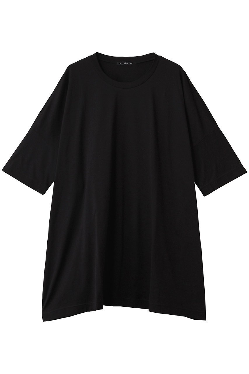 【ミズイロ インド/mizuiro ind】のwide c/neck tunic チュニック インテリア・キッズ・メンズ・レディースファッション・服の通販 founy(ファニー) 　ファッション　Fashion　レディースファッション　Fashion for Women　ワンピース　Dresses　チュニック　Tunic Tops & Dresses　チュニック　Tunic, Long Top　ヘムライン　Hemline, Bottom Cut　ワイド　Wide, Wide Fit　新作・新入荷　New Arrivals / New In　black|ID: prp329100004636678 ipo3291000000033407222