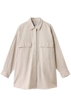 【エリオポール/heliopole】のコットンツイルビッグシャツ アイボリー|ID: prp329100004636683 ipo3291000000036132674