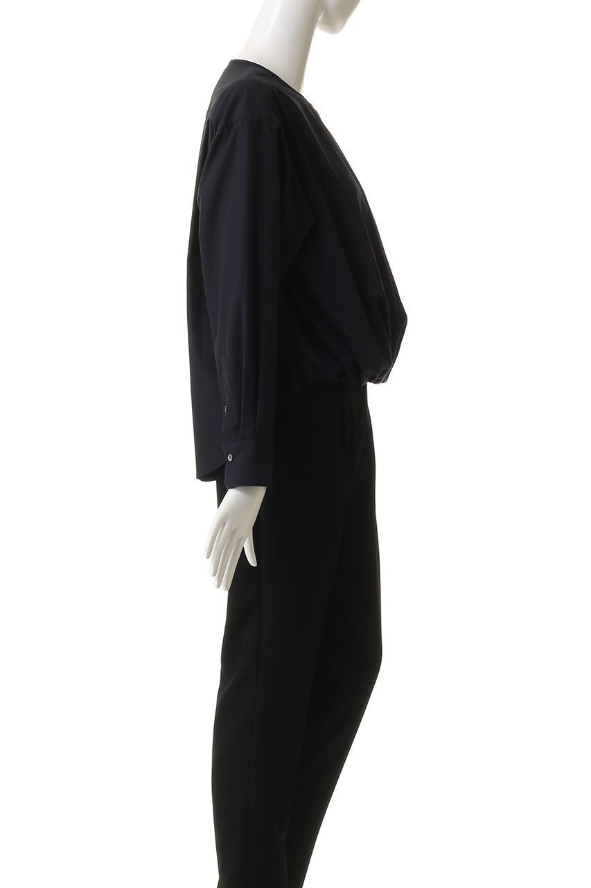 【エリオポール/heliopole】のカシュクールブラウス 人気、トレンドファッション・服の通販 founy(ファニー) 　ファッション　Fashion　レディースファッション　Fashion for Women　トップス・カットソー　Cut & Sew Tops　シャツ・ブラウス・オフィスカジュアル　Elegant Blouses & Button-Ups　2025年　2025　2025-2026秋冬・A/W　Autumn/Winter 2025–26 AW25–26　ギャザー　Gathered, Ruffled　スリーブ　Sleeve, Long Sleeve / Short Sleeve　バルーン　Balloon, Balloon Silhouette　フロント　Front, Front Design　ブロード　Broadcloth, Fine Cotton　ロング　Long, Long-Length　A/W・秋冬　Autumn/Winter　other-3|ID: prp329100004636684 ipo3291000000033407263