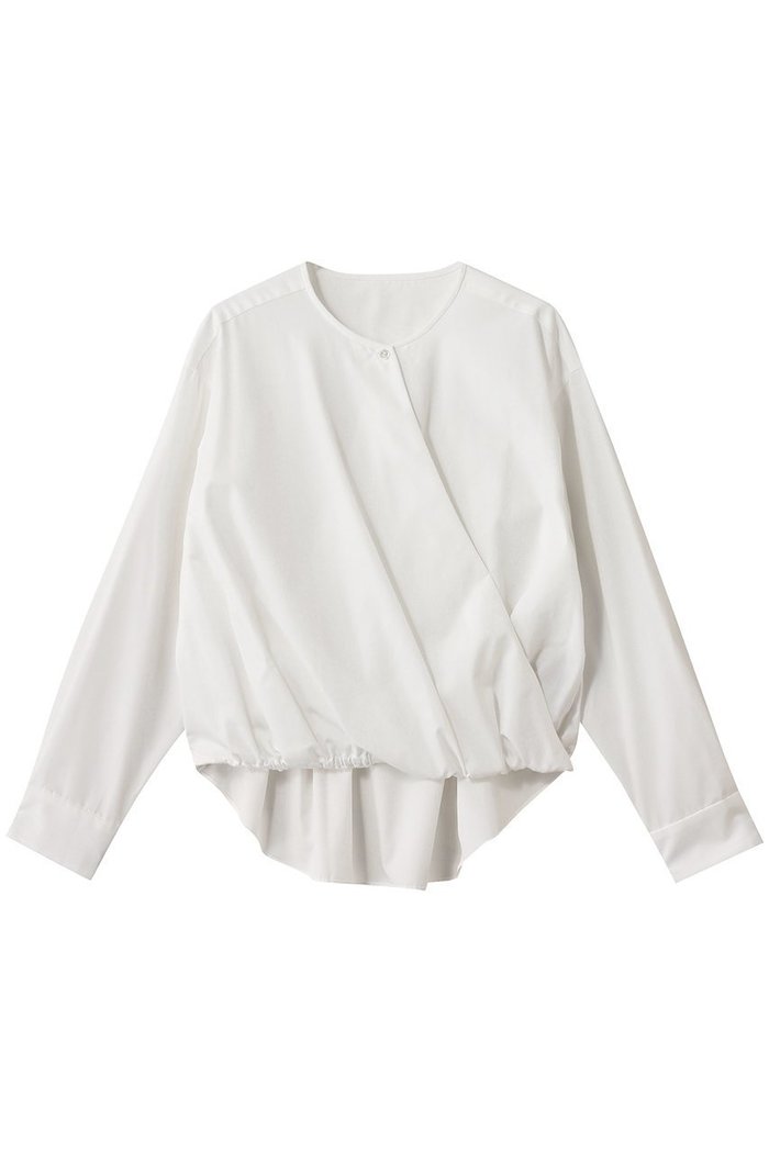 【エリオポール/heliopole】のカシュクールブラウス インテリア・キッズ・メンズ・レディースファッション・服の通販 founy(ファニー) https://founy.com/ ファッション Fashion レディースファッション Fashion for Women トップス・カットソー Cut & Sew Tops シャツ・ブラウス・オフィスカジュアル Elegant Blouses & Button-Ups ギャザー Gathered, Ruffled スリーブ Sleeve, Long Sleeve / Short Sleeve バルーン Balloon, Balloon Silhouette フロント Front, Front Design ブロード Broadcloth, Fine Cotton ロング Long, Long-Length |ID: prp329100004636684 ipo3291000000036038800