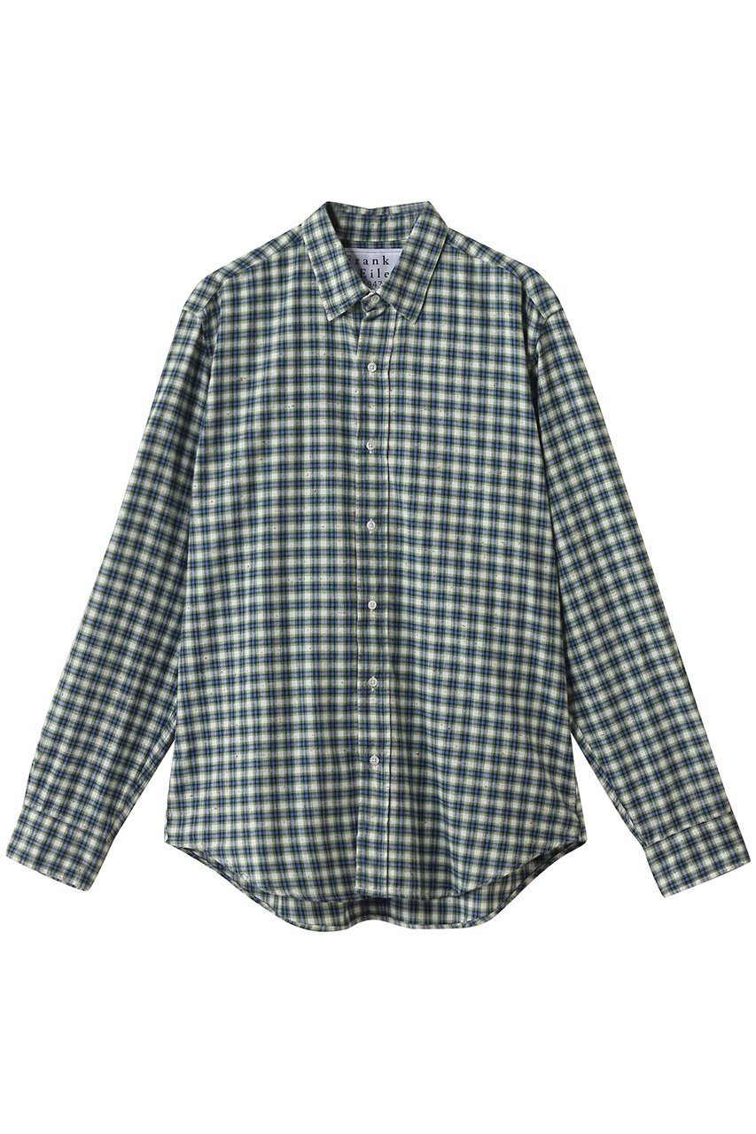 【フランク&アイリーン/Frank&Eileen / MEN】の【MEN】FINBAR イタリアンコットン ミニチェック シャツ 人気、トレンドファッション・服の通販 founy(ファニー) 　ファッション　Fashion　メンズファッション　Fashion for Men　2025年　2025　2025-2026秋冬・A/W　Autumn/Winter 2025–26 AW25–26　クラシカル　Classical, Vintage-Inspired　スリーブ　Sleeve, Long Sleeve / Short Sleeve　チェック　Check, Plaid, Tartan　ボトム　Bottoms, Lower Wear　ロング　Long, Long-Length　A/W・秋冬　Autumn/Winter　 other-1|ID: prp329100004636686 ipo3291000000033407269