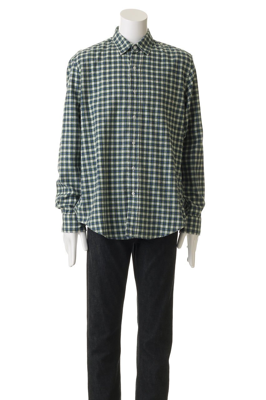 【フランク&アイリーン/Frank&Eileen / MEN】の【MEN】FINBAR イタリアンコットン ミニチェック シャツ 人気、トレンドファッション・服の通販 founy(ファニー) 　ファッション　Fashion　メンズファッション　Fashion for Men　2025年　2025　2025-2026秋冬・A/W　Autumn/Winter 2025–26 AW25–26　クラシカル　Classical, Vintage-Inspired　スリーブ　Sleeve, Long Sleeve / Short Sleeve　チェック　Check, Plaid, Tartan　ボトム　Bottoms, Lower Wear　ロング　Long, Long-Length　A/W・秋冬　Autumn/Winter　other-2|ID: prp329100004636686 ipo3291000000033407272