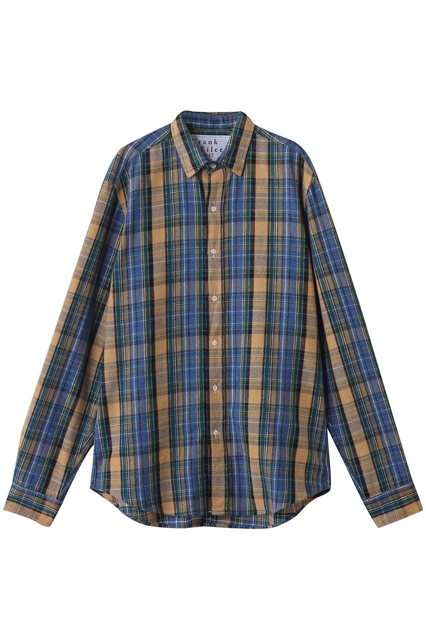 【フランク&アイリーン/Frank&Eileen / MEN】の【MEN】FINBAR イタリアンコットン ブラウンチェック シャツ 人気、トレンドファッション・服の通販 founy(ファニー) 　ファッション　Fashion　メンズファッション　Fashion for Men　2025年　2025　2025-2026秋冬・A/W　Autumn/Winter 2025–26 AW25–26　スリーブ　Sleeve, Long Sleeve / Short Sleeve　チェック　Check, Plaid, Tartan　ロング　Long, Long-Length　定番　Standard, Basic Item　無地　Plain, Solid Color　A/W・秋冬　Autumn/Winter　羽織　Haori, Light Jacket　 other-1|ID: prp329100004636687 ipo3291000000033407276