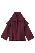 【マルティニーク/martinique】の【CURRENTAGE】ラッフルオックスブラウス ボルドー|ID: prp329100004636696 ipo3291000000035616091