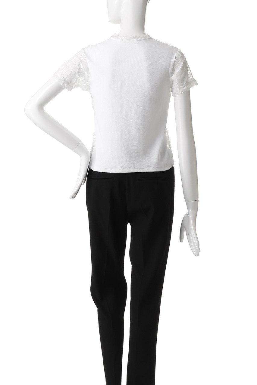 【カナコ サカイ/KANAKO SAKAI】のLACE Tシャツ 人気、トレンドファッション・服の通販 founy(ファニー) 　ファッション　Fashion　レディースファッション　Fashion for Women　トップス・カットソー　Cut & Sew Tops　シャツ・ブラウス・オフィスカジュアル　Elegant Blouses & Button-Ups　ロングTシャツ・Tシャツ　Longline T-Shirts & Tees　インナー　Innerwear　コンパクト　Compact, Small Size　ショート　Short, Short Length　スリーブ　Sleeve, Long Sleeve / Short Sleeve　ダウン　Down, Puffer　デニム　Denim, Jeans Material　レース　Lace, Lace Fabric　エレガント 上品　Elegant　other-4|ID: prp329100004636700 ipo3291000000035713105