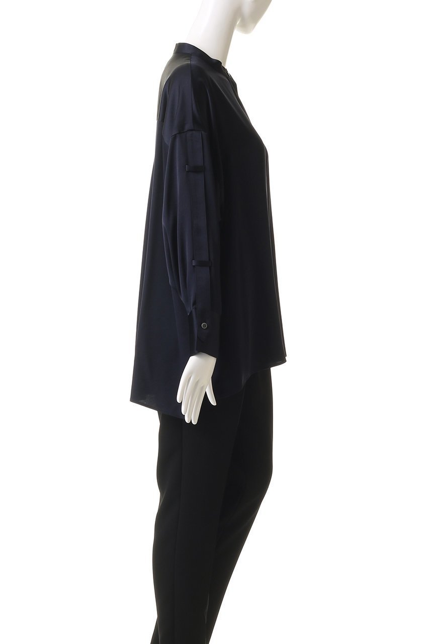 【サクラ/SACRA】のトリアセサテンブラウス 人気、トレンドファッション・服の通販 founy(ファニー) 　ファッション　Fashion　レディースファッション　Fashion for Women　トップス・カットソー　Cut & Sew Tops　シャツ・ブラウス・オフィスカジュアル　Elegant Blouses & Button-Ups　2025年　2025　2025-2026秋冬・A/W　Autumn/Winter 2025–26 AW25–26　シルク　Silk, 100% Silk　スリーブ　Sleeve, Long Sleeve / Short Sleeve　ループ　Loop, Loop Knit　ロング　Long, Long-Length　ワッシャー　Washer, Crinkled Finish　A/W・秋冬　Autumn/Winter　other-3|ID: prp329100004636702 ipo3291000000033407373