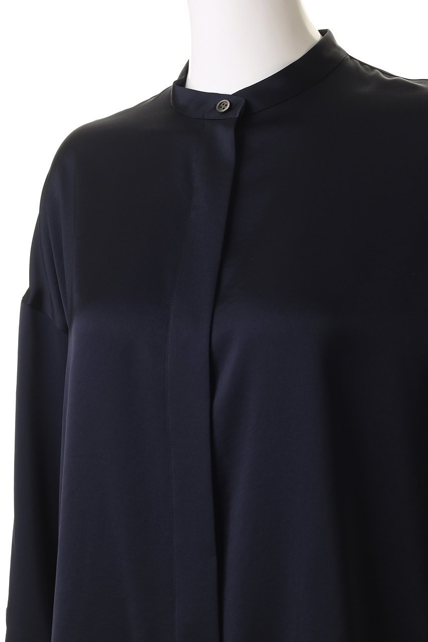 【サクラ/SACRA】のトリアセサテンブラウス 人気、トレンドファッション・服の通販 founy(ファニー) 　ファッション　Fashion　レディースファッション　Fashion for Women　トップス・カットソー　Cut & Sew Tops　シャツ・ブラウス・オフィスカジュアル　Elegant Blouses & Button-Ups　2025年　2025　2025-2026秋冬・A/W　Autumn/Winter 2025–26 AW25–26　シルク　Silk, 100% Silk　スリーブ　Sleeve, Long Sleeve / Short Sleeve　ループ　Loop, Loop Knit　ロング　Long, Long-Length　ワッシャー　Washer, Crinkled Finish　A/W・秋冬　Autumn/Winter　other-5|ID: prp329100004636702 ipo3291000000033407377