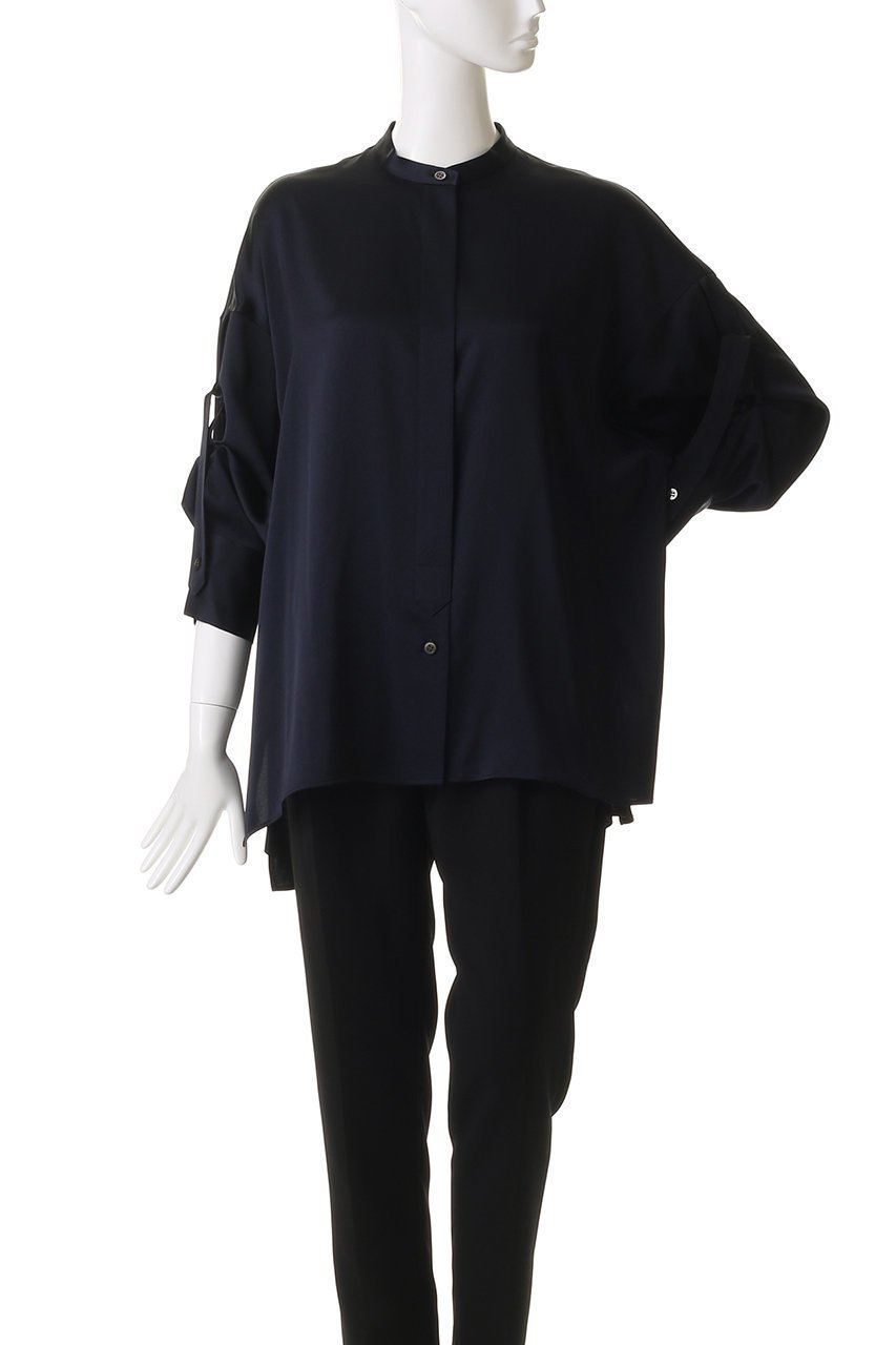 【サクラ/SACRA】のトリアセサテンブラウス 人気、トレンドファッション・服の通販 founy(ファニー) 　ファッション　Fashion　レディースファッション　Fashion for Women　トップス・カットソー　Cut & Sew Tops　シャツ・ブラウス・オフィスカジュアル　Elegant Blouses & Button-Ups　2025年　2025　2025-2026秋冬・A/W　Autumn/Winter 2025–26 AW25–26　シルク　Silk, 100% Silk　スリーブ　Sleeve, Long Sleeve / Short Sleeve　ループ　Loop, Loop Knit　ロング　Long, Long-Length　ワッシャー　Washer, Crinkled Finish　A/W・秋冬　Autumn/Winter　other-6|ID: prp329100004636702 ipo3291000000033407379