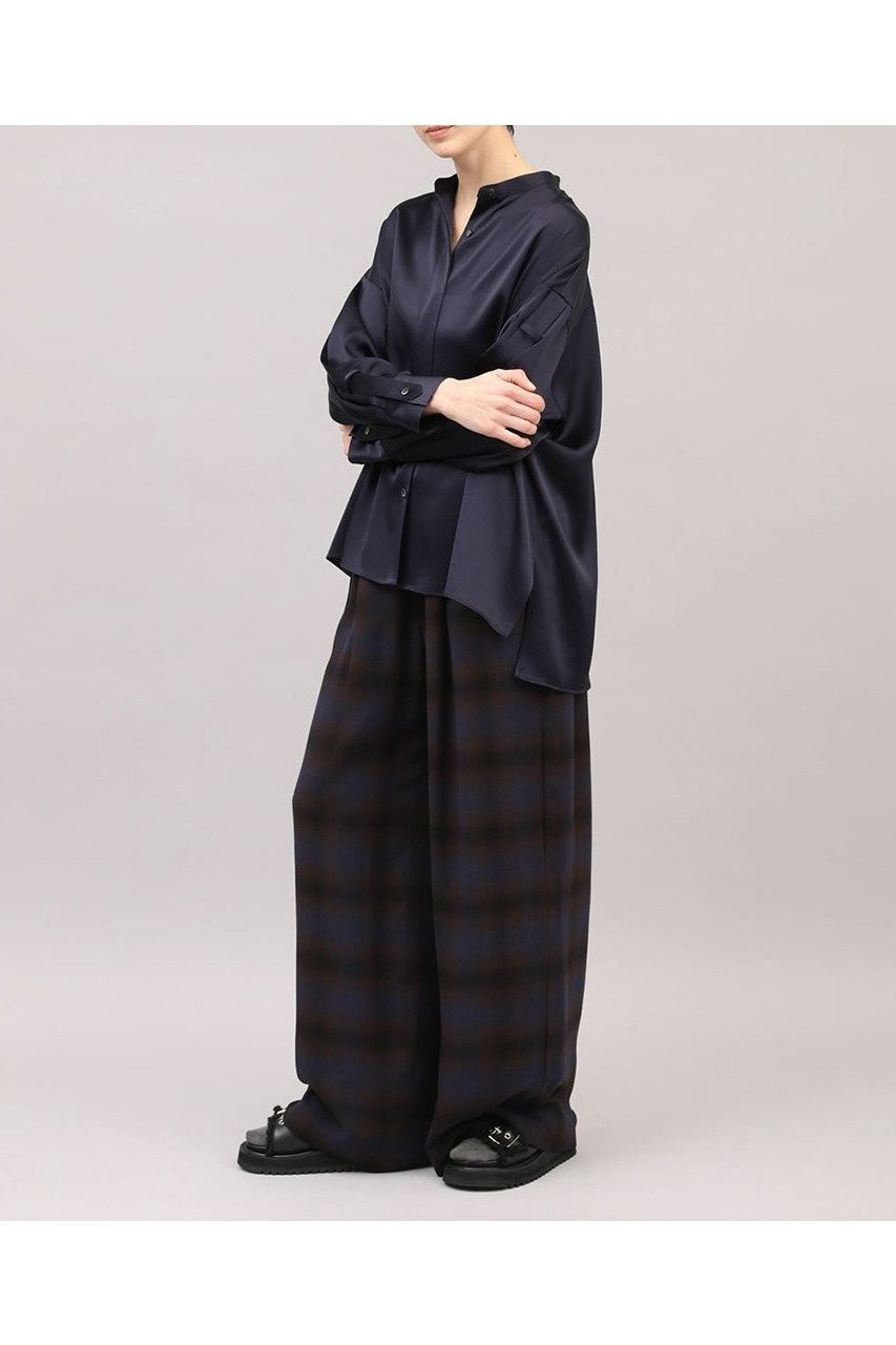 【サクラ/SACRA】のトリアセサテンブラウス 人気、トレンドファッション・服の通販 founy(ファニー) 　ファッション　Fashion　レディースファッション　Fashion for Women　トップス・カットソー　Cut & Sew Tops　シャツ・ブラウス・オフィスカジュアル　Elegant Blouses & Button-Ups　2025年　2025　2025-2026秋冬・A/W　Autumn/Winter 2025–26 AW25–26　シルク　Silk, 100% Silk　スリーブ　Sleeve, Long Sleeve / Short Sleeve　ループ　Loop, Loop Knit　ロング　Long, Long-Length　ワッシャー　Washer, Crinkled Finish　A/W・秋冬　Autumn/Winter　other-7|ID: prp329100004636702 ipo3291000000033407381