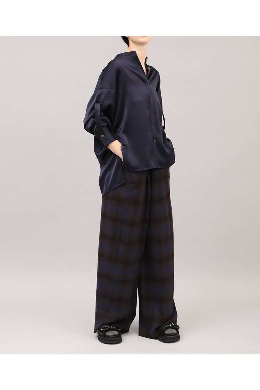 【サクラ/SACRA】のトリアセサテンブラウス 人気、トレンドファッション・服の通販 founy(ファニー) 　ファッション　Fashion　レディースファッション　Fashion for Women　トップス・カットソー　Cut & Sew Tops　シャツ・ブラウス・オフィスカジュアル　Elegant Blouses & Button-Ups　2025年　2025　2025-2026秋冬・A/W　Autumn/Winter 2025–26 AW25–26　シルク　Silk, 100% Silk　スリーブ　Sleeve, Long Sleeve / Short Sleeve　ループ　Loop, Loop Knit　ロング　Long, Long-Length　ワッシャー　Washer, Crinkled Finish　A/W・秋冬　Autumn/Winter　other-8|ID: prp329100004636702 ipo3291000000033407383