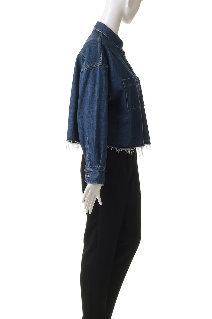 【サクラ/SACRA】のオーセンティックデニムシャツジャケット 人気、トレンドファッション・服の通販 founy(ファニー) 　ファッション　Fashion　レディースファッション　Fashion for Women　アウター　Coat / Outerwear Collection　レディースジャケット・軽アウター　Jackets　トップス・カットソー　Cut & Sew Tops　2025年　2025　2025-2026秋冬・A/W　Autumn/Winter 2025–26 AW25–26　カットオフ　Cut-Off Design　クロップド　Cropped, Short Length　ストーン　Stone, Gem-Like　スリーブ　Sleeve, Long Sleeve / Short Sleeve　デニム　Denim, Jeans Material　ロング　Long, Long-Length　A/W・秋冬　Autumn/Winter　other-3|ID: prp329100004636704 ipo3291000000033407387