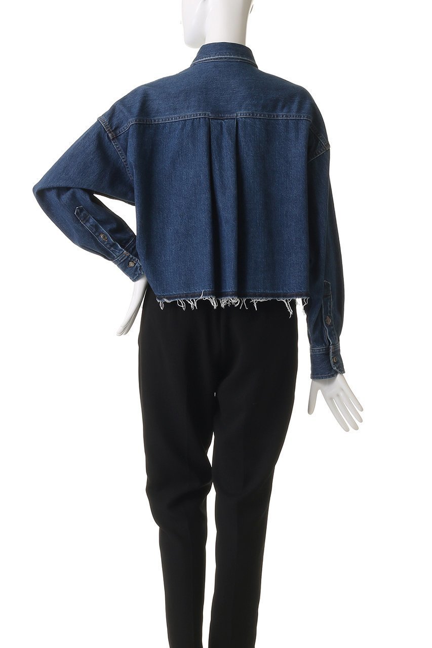 【サクラ/SACRA】のオーセンティックデニムシャツジャケット 人気、トレンドファッション・服の通販 founy(ファニー) 　ファッション　Fashion　レディースファッション　Fashion for Women　アウター　Coat / Outerwear Collection　レディースジャケット・軽アウター　Jackets　トップス・カットソー　Cut & Sew Tops　2025年　2025　2025-2026秋冬・A/W　Autumn/Winter 2025–26 AW25–26　カットオフ　Cut-Off Design　クロップド　Cropped, Short Length　ストーン　Stone, Gem-Like　スリーブ　Sleeve, Long Sleeve / Short Sleeve　デニム　Denim, Jeans Material　ロング　Long, Long-Length　A/W・秋冬　Autumn/Winter　other-4|ID: prp329100004636704 ipo3291000000033407388