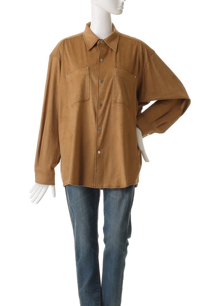 【シンゾーン/Shinzone】のスエードシャツ 人気、トレンドファッション・服の通販 founy(ファニー) 　ファッション　Fashion　レディースファッション　Fashion for Women　トップス・カットソー　Cut & Sew Tops　シャツ・ブラウス・オフィスカジュアル　Elegant Blouses & Button-Ups　インナー　Innerwear　ジャケット　Jacket, Outerwear　スリーブ　Sleeve, Long Sleeve / Short Sleeve　ドット　Polka Dot, Dot Pattern　パッチ　Patch, Appliqué　ポケット　Pocket, Pocket Detail　ロング　Long, Long-Length　冬　Winter / This Winter　秋　Autumn　羽織　Haori, Light Jacket　other-2|ID: prp329100004636708 ipo3291000000035616104